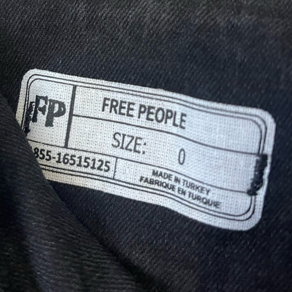 Free People Black Lace-Up Mini Skirt size 0 - Picture 6 of 8